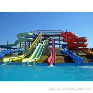 water park custom spiral water slide , outdoor water slides